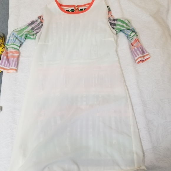 Eliza J Multicolor Striped Dress Size 6 - Picture 8 of 14